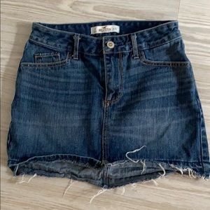Hollister jean skirt